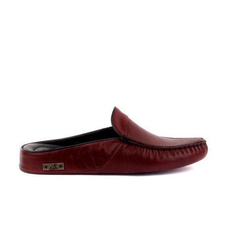 Men's Leather Slip On Loafers // Burgundy (Euro: 40)