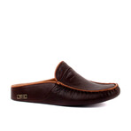 Men's Leather Slip On Loafers // Dark Brown (Euro: 42)