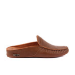 Men's Texturized Leather Slip On Loafers // Tan Brown (Euro: 45)