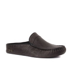 Men's Leather Slip On Loafers // Charcoal (Euro: 42)