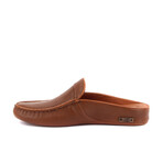 Men's Texturized Leather Slip On Loafers // Tan Brown (Euro: 42)