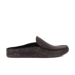 Men's Leather Slip On Loafers // Charcoal (Euro: 41)