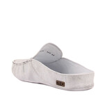 Men's Crack Texturized Leather Slip On Loafers // White (Euro: 45)