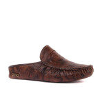 Men's Leather Slip On Loafers // Brown Melange (Euro: 41)