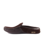 Men's Leather Suede Slip On Loafers // Dark Brown (Euro: 40)