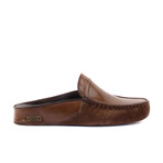 Men's Leather Suede Slip On Loafers // Light Brown (Euro: 42)