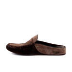 Men's Leather Suede Slip On Loafers // Brown (Euro: 41)