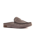 Men's Leather Slip On Loafers // Dark Gray (Euro: 43)