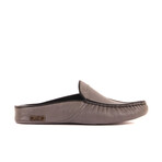 Men's Leather Slip On Loafers // Dark Gray (Euro: 43)