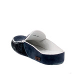 Men's Leather Suede Slip On Loafers // Navy Blue (Euro: 45)