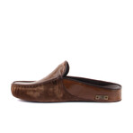 Men's Leather Suede Slip On Loafers // Light Brown (Euro: 45)