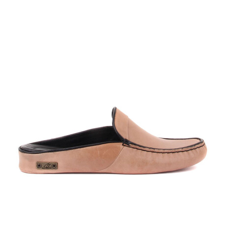 Men's Leather Slip On Loafers // Beige (Euro: 40)