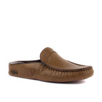 Men's Texturized Leather Slip On Loafers // Mink (Euro: 40)