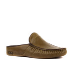 Men's Leather Slip On Loafers // Green (Euro: 41)