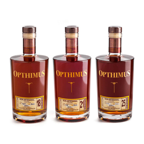 Opthimus 18 Year + 21 Year + 25 Year Solera Rum // 3 Bottle Set