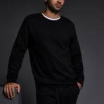 Dual Layer Crewneck Sweatshirt // Black (XL)