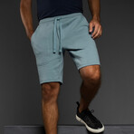 Dual Layer Shorts // Dusty Blue (XL)