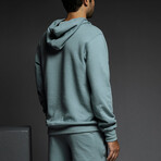 Dual Layer Hoodie // Dusty Blue (S)