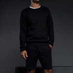 Dual Layer Crewneck Sweatshirt // Black (L)