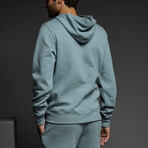 Dual Layer Hoodie // Dusty Blue (M)