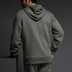 Dual Layer Zip Hoodie // Gunmetal (2XL)