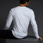 Long Sleeve Crewneck T-Shirt // White (2XL)