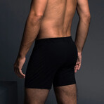 Fly Front Boxer // Black (L)