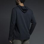 Easy Mesh Long Sleeve Hooded Shirt // Uniform Navy (XL)