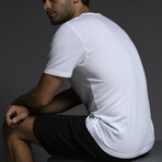 Easy Mesh Short Sleeve Crewneck T-Shirt // White (S)