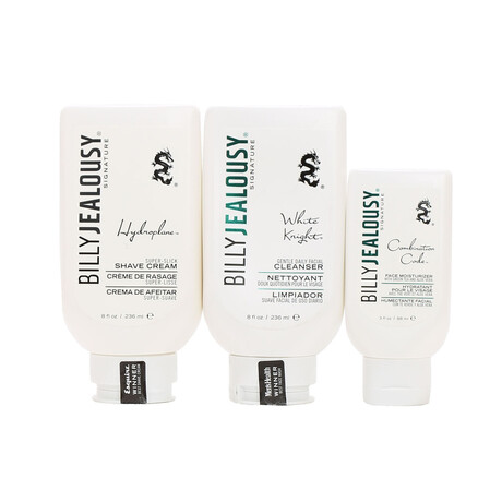 Men's Grooming Trio // Billy Jealousy // Shave Trio // Shave Cream 8 oz + Face Cleanser 8 oz + Face Moisturizer 3 oz