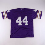 Adrian Peterson Signed Viking Jersey, Adrian Peterson Signed Vikings 16x20 Photo & Chuck Foreman Signed Vikings Jersey