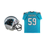 Luke Kuechly Signed Panthers Jersey  & Luke Kuechly Signed Panthers Mini Helmet