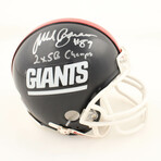 Mark Bavaro Signed Giants Jersey, Mark Bavaro Signed Giants Throwback Mini Helmet & Jeremy Shockey Signed Giants Jersey