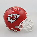 Christian Okoye Signed Chiefs Jersey, Christian Okoye Signed Chiefs Mini Helmet, & Tony Richardson Signed Chiefs Jersey