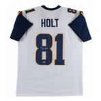 Torry Holt Signed Rams Jersey  & Torry Holt Signed Rams Mini Helmet