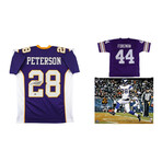 Adrian Peterson Signed Viking Jersey, Adrian Peterson Signed Vikings 16x20 Photo & Chuck Foreman Signed Vikings Jersey