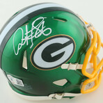 Antonio Freeman Signed Packers Jersey, Antonio Freeman & Andre Rison Signed Packers 8x10 Photo, & Antonio Freeman Signed Packers Flash Alternate Speed Mini Helmet