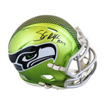 Shaun Alexander Signed Seahawks Jersey  & Shaun Alexander Signed Seahawks Flash Alternate Speed Mini Helmet