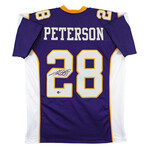 Adrian Peterson Signed Viking Jersey, Adrian Peterson Signed Vikings 16x20 Photo & Chuck Foreman Signed Vikings Jersey