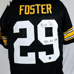 Barry Foster Signed Steelers Jersey & Barry Foster Signed Steelers Speed Mini Helmet