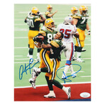 Antonio Freeman Signed Packers Jersey, Antonio Freeman & Andre Rison Signed Packers 8x10 Photo, & Antonio Freeman Signed Packers Flash Alternate Speed Mini Helmet