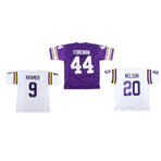 Chuck Foreman Signed Vikings Jersey, Tommy Kramer Signed Vikings Jersey, & Darrin Nelson Signed Vikings Jersey