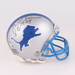 Billy Sims Signed Lions Jersey & Billy Sims Signed Lions Mini Helmet