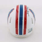 Billy "White Shoes" Johnson Signed Oilers Jersey, Billy "White Shoes" Johnson Signed Oilers Speed Mini Helmet , & Ken Houston Signed Oilers Speed Mini Helmet