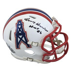 Billy "White Shoes" Johnson Signed Oilers Jersey, Billy "White Shoes" Johnson Signed Oilers Speed Mini Helmet , & Ken Houston Signed Oilers Speed Mini Helmet