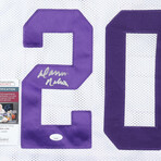 Chuck Foreman Signed Vikings Jersey, Tommy Kramer Signed Vikings Jersey, & Darrin Nelson Signed Vikings Jersey