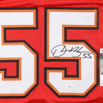 Derrick Brooks Signed Bucs Jersey & Derrick Brooks Signed Buccaneers 97-13 Throwback Bucs Speed Mini Helmet