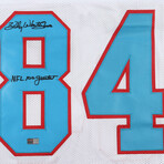 Billy "White Shoes" Johnson Signed Oilers Jersey, Billy "White Shoes" Johnson Signed Oilers Speed Mini Helmet , & Ken Houston Signed Oilers Speed Mini Helmet