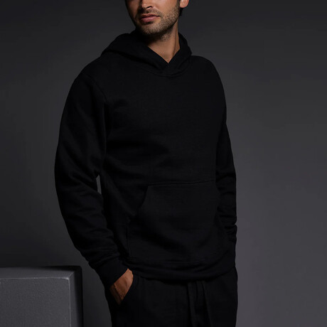 Dual Layer Hoodie // Black (S)