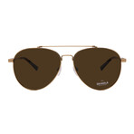 Shinola // Men´s Aviator Sunglasses // Shiny Gold  + Brown Polarized Lenses